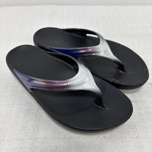 OOFOS Shoes - OOFOS‎ OOlala Luxe Thong Sandals Calypso Ombre Women's Size US 7
